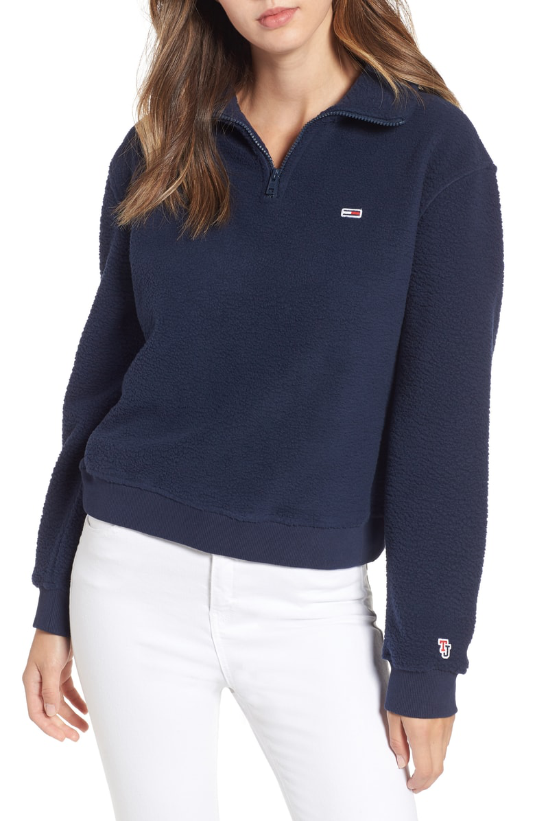 tommy classics polar fleece hoodie