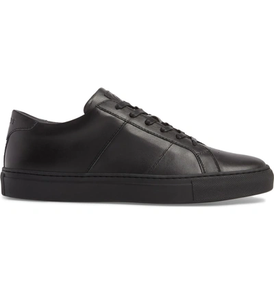 Shop Greats Royale Sneaker In Triple Black Leather