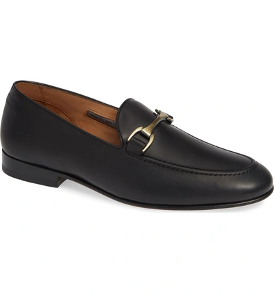 Shop Vince Camuto 'borcelo' Bit Loafer In Black/black Leather
