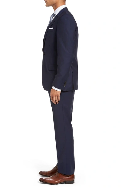 Shop Hugo Boss Huge/genius Trim Fit Navy Wool Suit