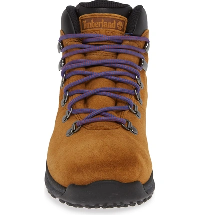 Shop Timberland World Hiker Waterproof Boot In Tan Leather