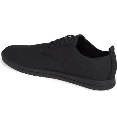 Shop Clae 'ellington' Sneaker In Black Waxed Canvas Black