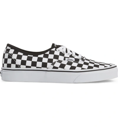 Shop Vans Authentic Sneaker In Black/ White Checkerboard