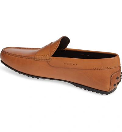Shop Tod's 'gommini' Penny Driving Moccasin In Brown