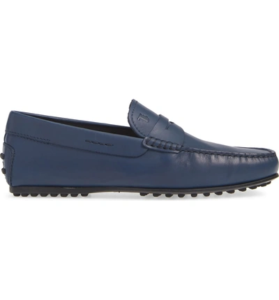 Shop Tod's 'gommini' Penny Driving Moccasin In Light Blue