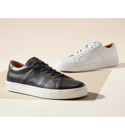 Shop Greats Royale Sneaker In Black Flat Leather