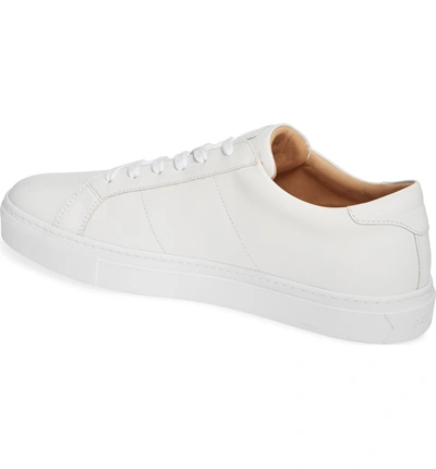 Shop Greats Royale Sneaker In White Flat Leather