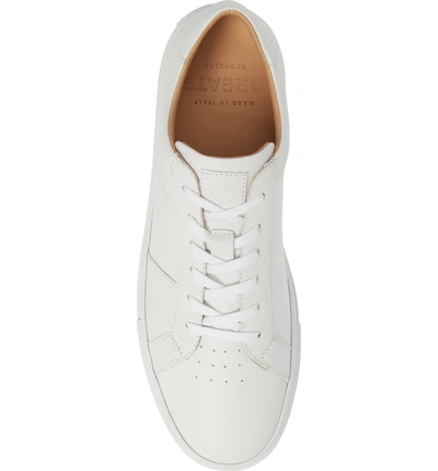 Shop Greats Royale Sneaker In White Flat Leather