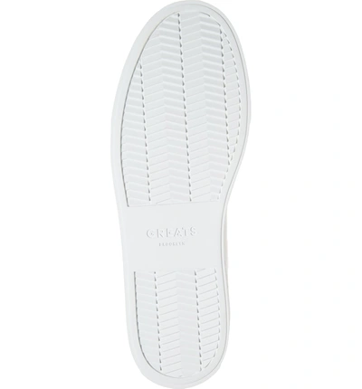 Shop Greats Royale Sneaker In White Flat Leather