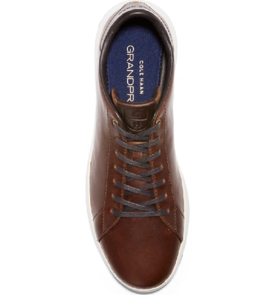 Shop Cole Haan Grandpro Tennis Sneaker In Mesquite/ Coffee Leather