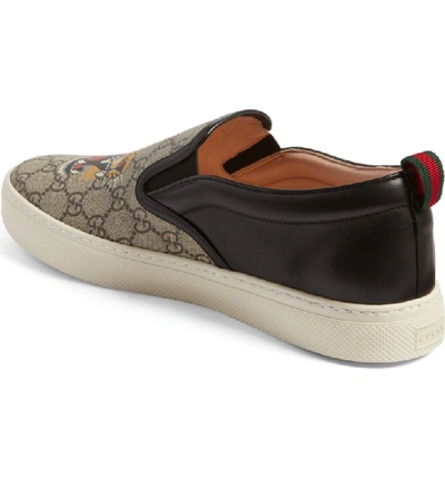 Gucci Gg Supreme Tiger-print Low-top Trainers In Tonal-brown | ModeSens