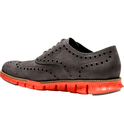 Shop Cole Haan 'zerogrand' Wingtip Oxford In Pavement Leather