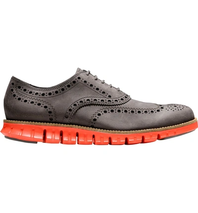 Shop Cole Haan 'zerogrand' Wingtip Oxford In Pavement Leather