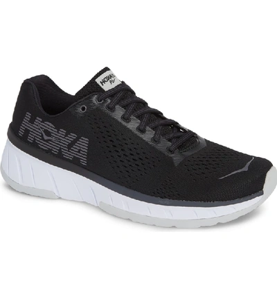Shop Hoka One One Cavu Running Shoe In Black/ White