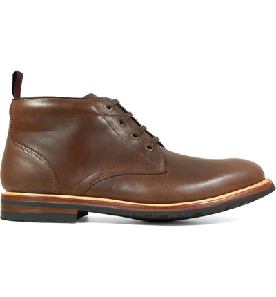 Shop Florsheim Foundry Leather Boot In Brown Leather