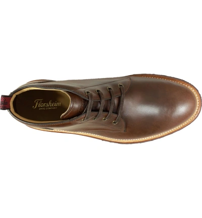 Shop Florsheim Foundry Leather Boot In Brown Leather