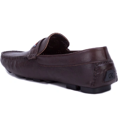 Shop Robert Graham Hart Driving Moccasin In Brown Leather