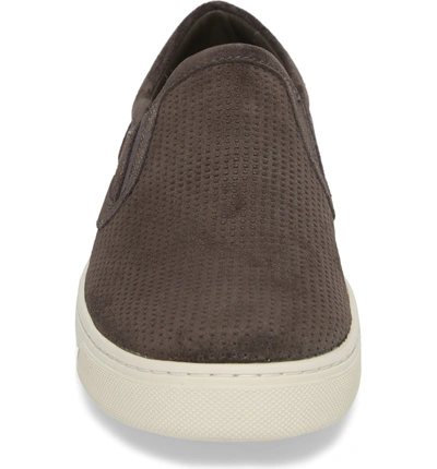 Shop Vince 'ace' Slip-on In Graphite Suede