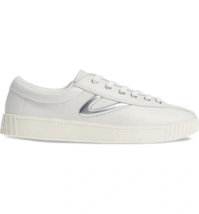 Shop Tretorn Nylite26plus Sneaker In White/ Silver Leather