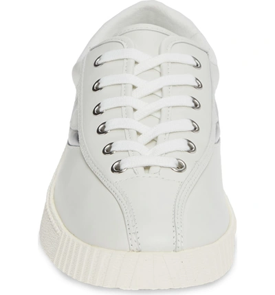 Shop Tretorn Nylite26plus Sneaker In White/ Silver Leather