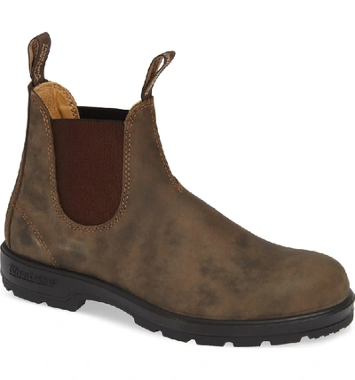 Shop Blundstone Chelsea Boot In Rustic Brown