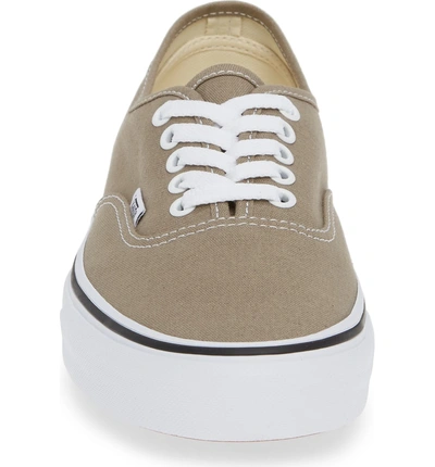 Shop Vans 'authentic' Sneaker In Desert Taupe/ White Canvas