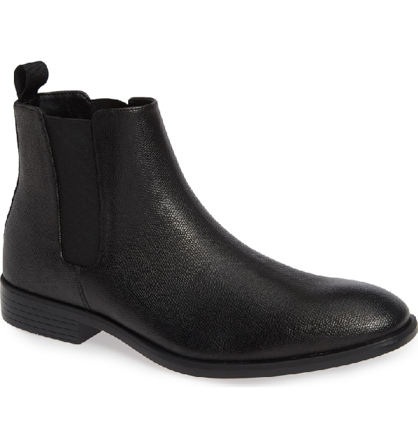 calvin klein men's corin leather chelsea boots
