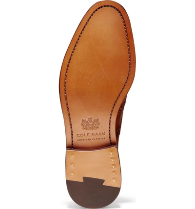 Shop Cole Haan American Classics Kneeland Wingtip In British Tan Leather