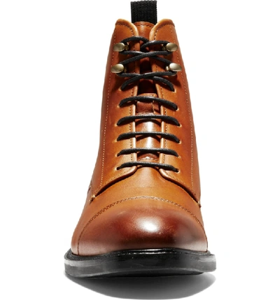 Shop Cole Haan Wagner Grand Cap Toe Waterproof Boot In Mesquite Leather