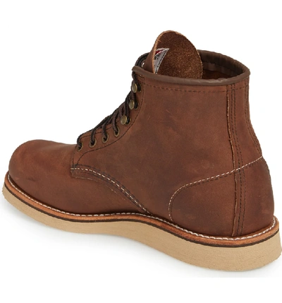 Shop Red Wing Rover Plain Toe Boot In Brown Leather