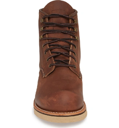 Shop Red Wing Rover Plain Toe Boot In Brown Leather