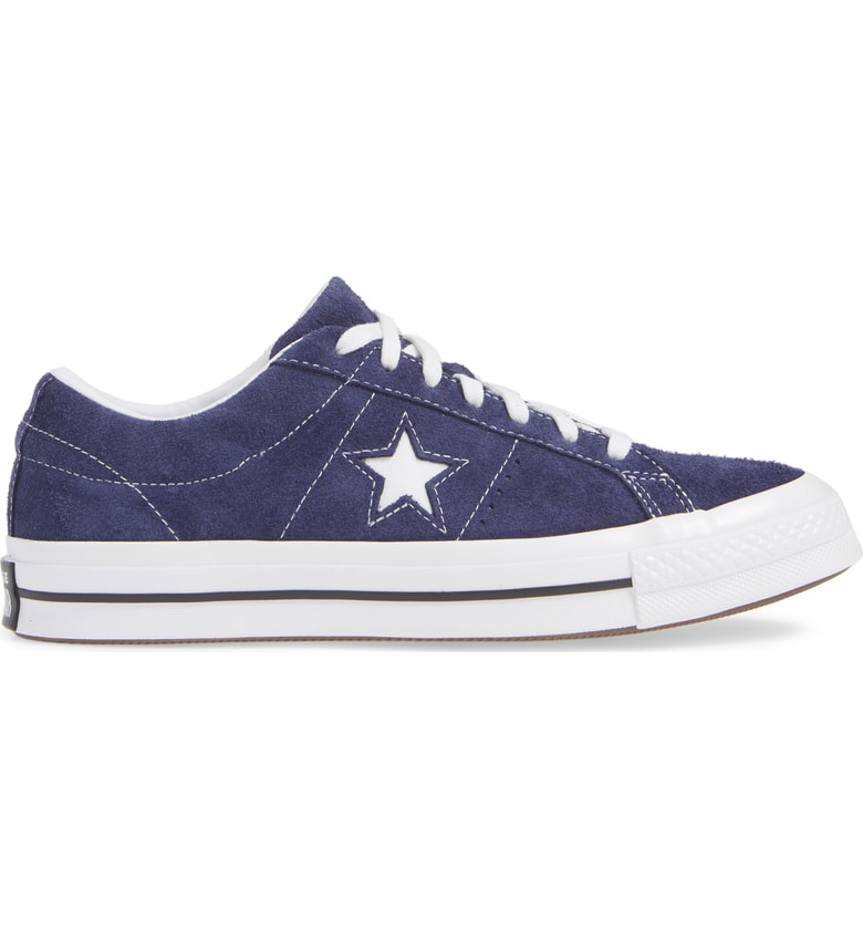converse one star navy blue