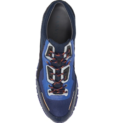 Shop Lanvin Running Sport Mesh Sneaker In Midnight Blue
