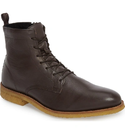 Shop Supply Lab Jonah Plain Toe Boot In Brown Leather