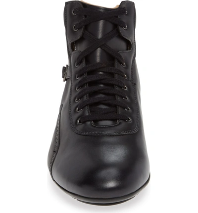 Shop Mezlan Pasquale High Top Sneaker In Graphite Leather