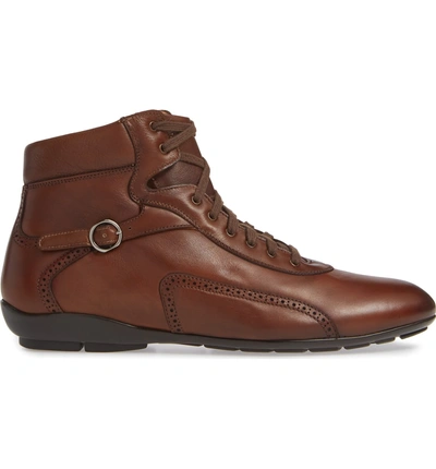 Mezlan Pasquale High Top Sneaker In Cognac Leather | ModeSens