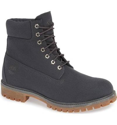 Shop Timberland Premium Plain Toe Boot In Forged Iron Thread