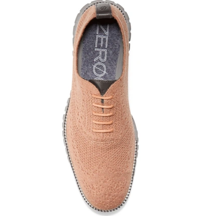 Shop Cole Haan Zerogrand Stitchlite Woven Wool Wingtip In Camel Wool