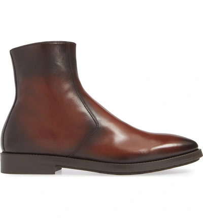 Shop To Boot New York Rosemont Zip Boot In Marrone Leather