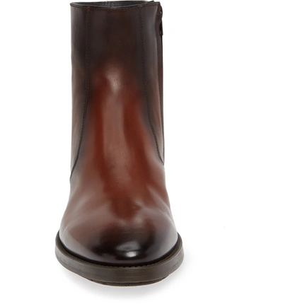 Shop To Boot New York Rosemont Zip Boot In Marrone Leather