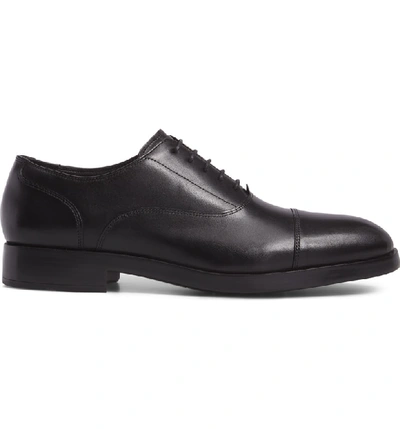 Shop Cole Haan Harrison Grand Cap Toe Oxford In Black/ Black Leather