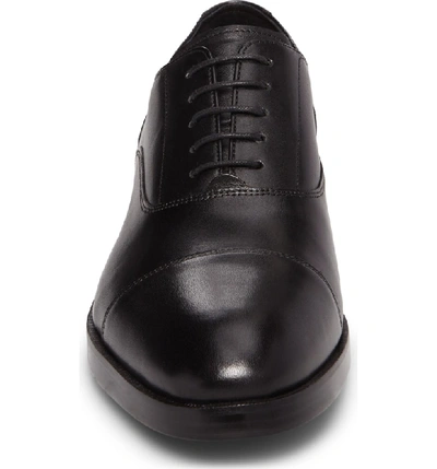 Shop Cole Haan Harrison Grand Cap Toe Oxford In Black/ Black Leather