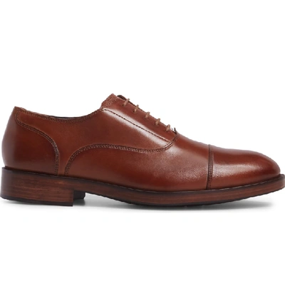 Shop Cole Haan Harrison Grand Cap Toe Oxford In British Tan Leather