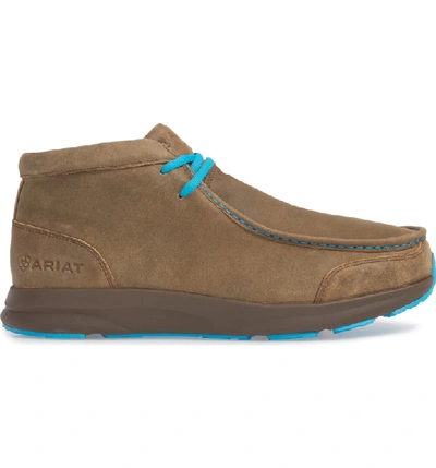 Shop Ariat Spitfire Chukka Boot In Brown Bomber/ Blue Leather
