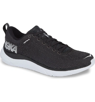 Shop Hoka One One Hupana 2 Running Shoe In Black/ White