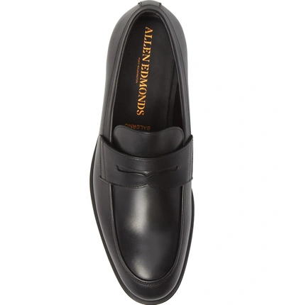 Shop Allen Edmonds Salerno Penny Loafer In Black Leather