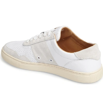 Shop Clae Gregory Sneaker In White Leather