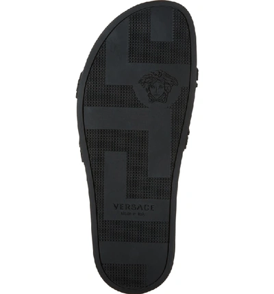 Shop Versace Palazzo Medusa Slide Sandal In Black