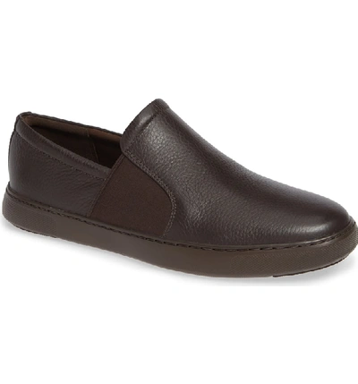 Shop Fitflop Collins Slip-on Sneaker In Chocolate