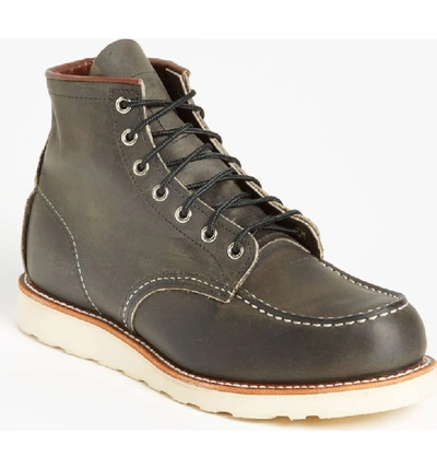 Shop Red Wing 6 Inch Moc Toe Boot In Charcoal- 8890